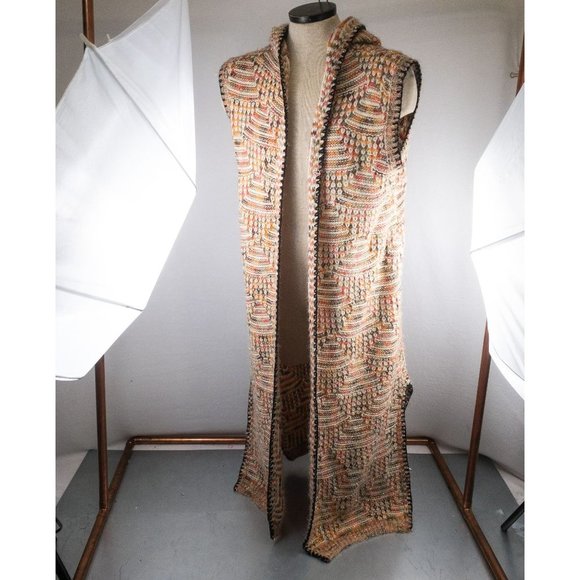 Sage & Flower Jackets & Blazers - 𝅺Sage & Flower Knit Duster Tank Hooded